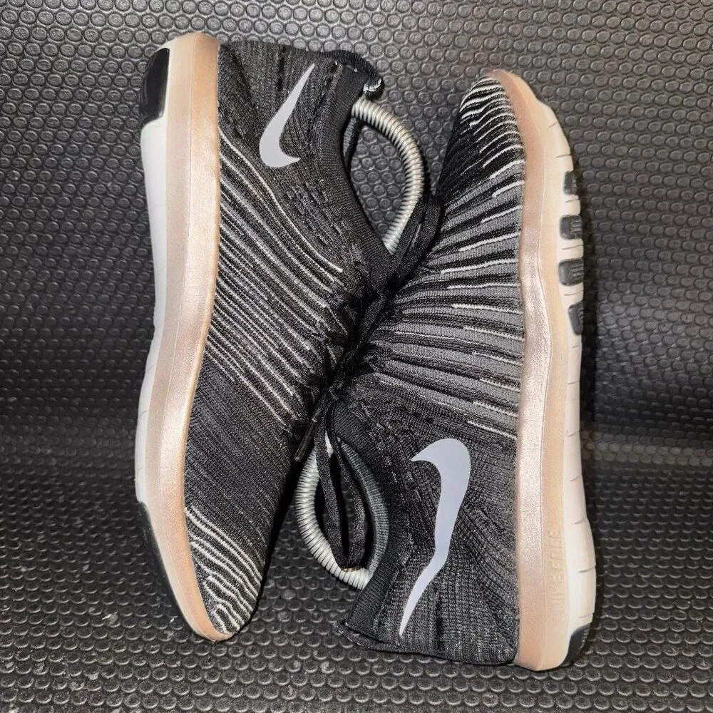 Nike Free Transform Flyknit Black Running Athletic Shoe Sneaker Womens Size 8.5